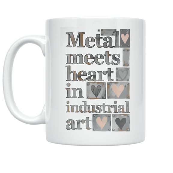 Industrial Art Design - Home Decor Enthusiast - 11 oz Ceramic Coffee Mug