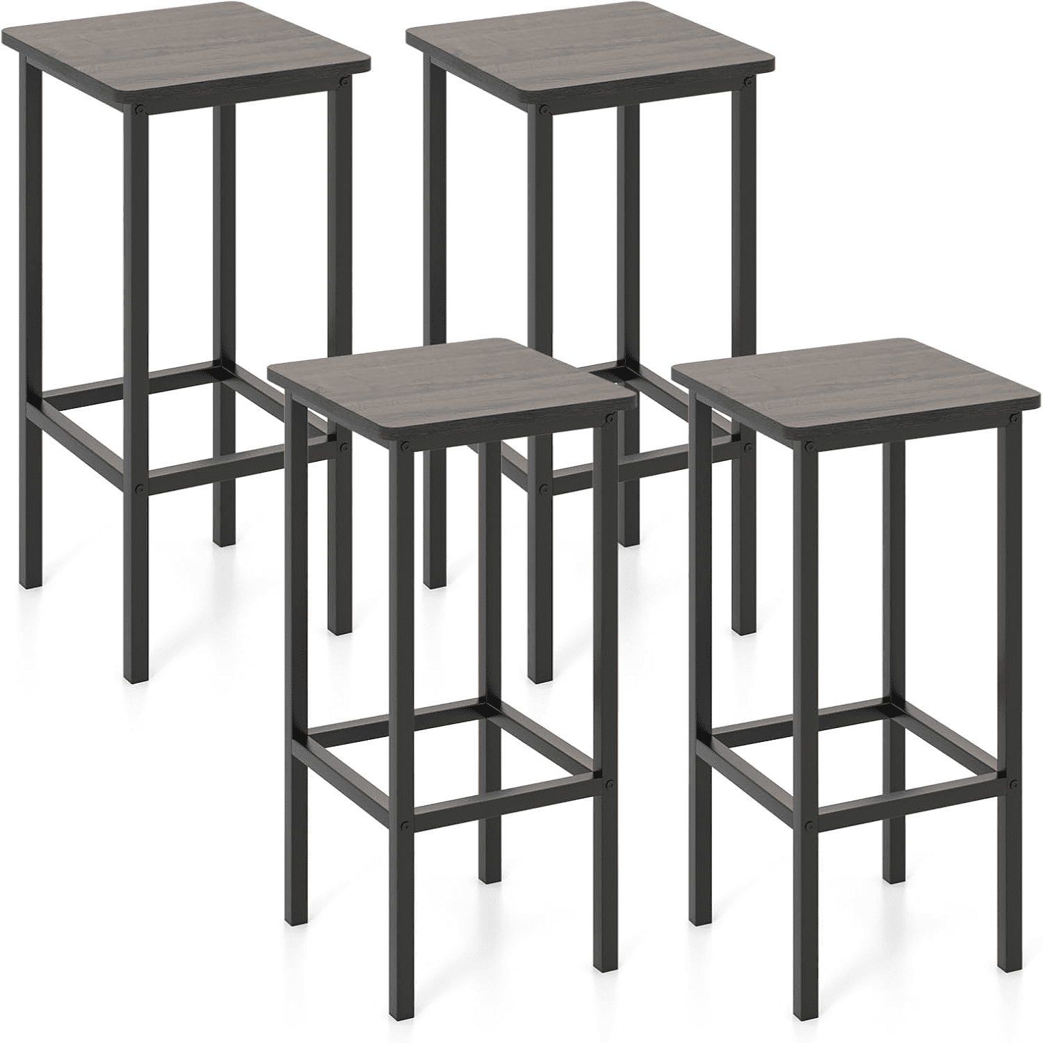 Industrial Bar Stools 28" Backless Counter Height Bar Stools Kitchen