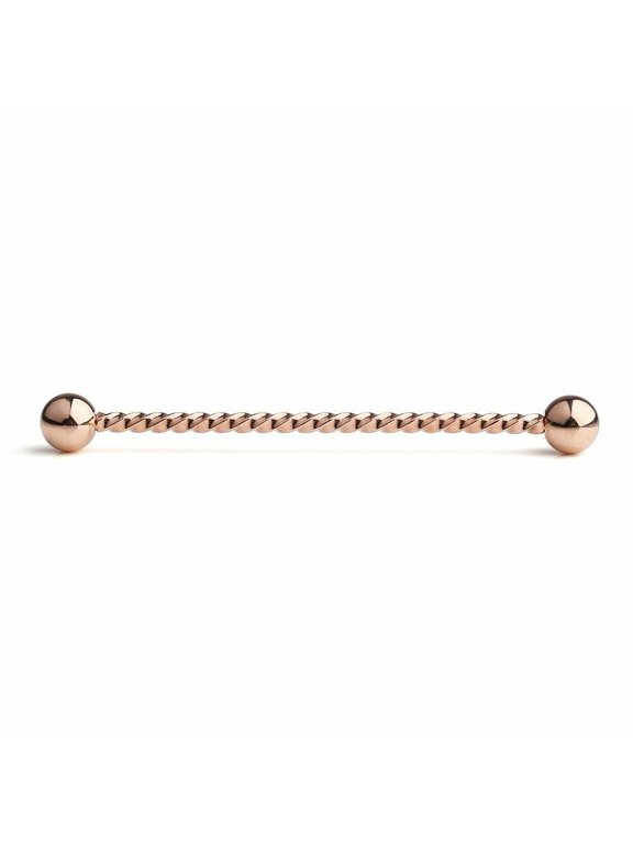 Industrial Barbell with Braided Design Anodized Surgical Steel 14G Sold Each