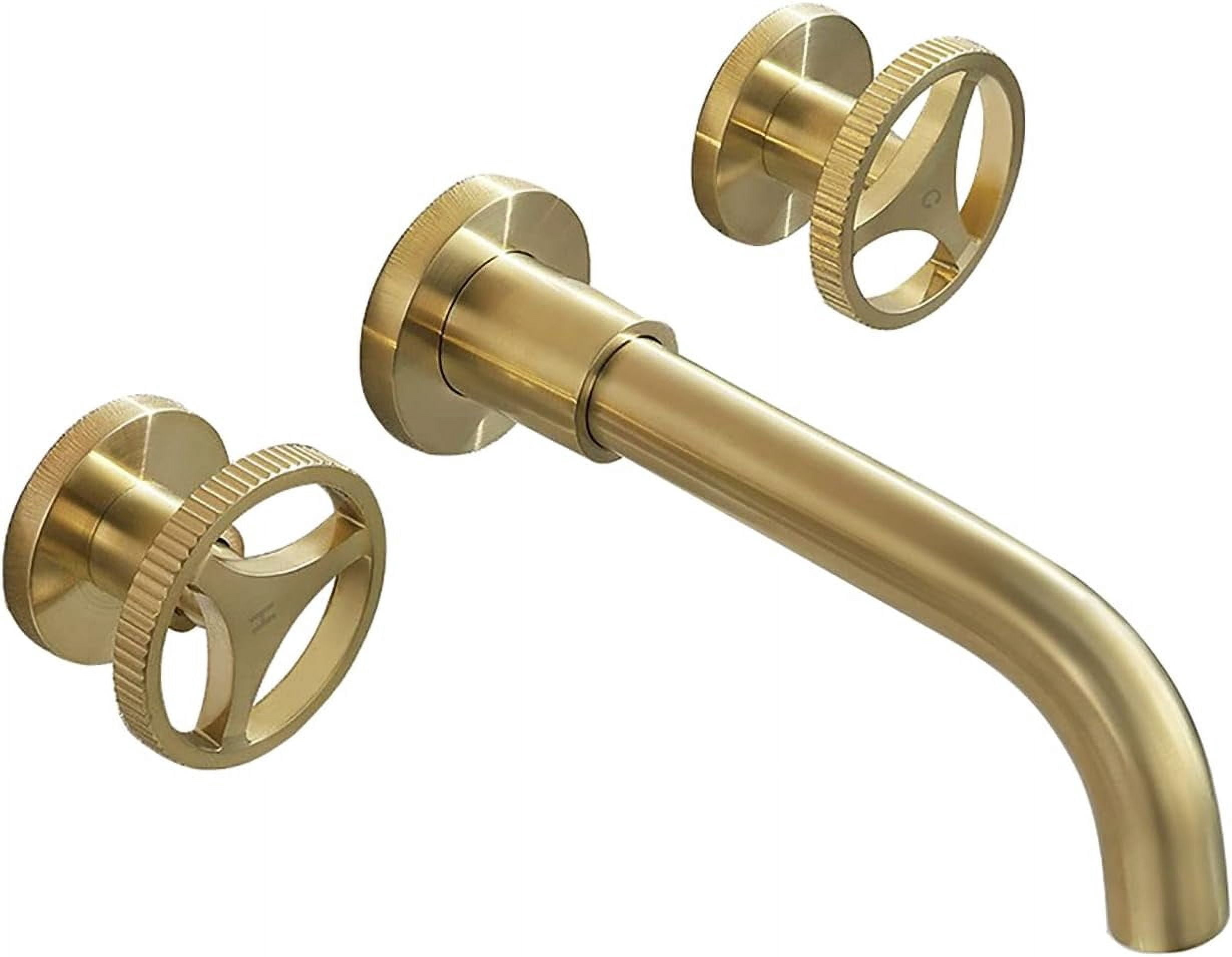 Industrial Bathroom Sink Faucet 3 Holes Bathroom Faucet 360° Swivel ...