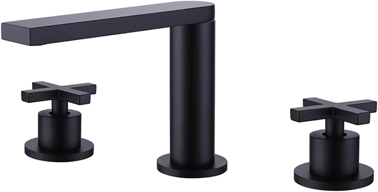 Industrial Bathroom Sink Faucet Matte Black Bathroom Faucet Brass Basin ...