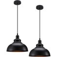 thumbnail image 1 of Industrial Black Pendant Barn Light Fixture with 39in Adjustable Cord Hanging Light Fixture Ceiling Light Fixture for Kitchen, Barn, Dining Room, Sink, 1 of 10