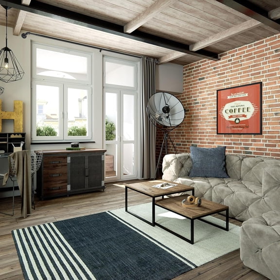 Industrial Blackout Curtain Rods for Windows 120-170 inch - 1" Heavy Duty Wrap Around Drapery Rod, Ceiling Mounted Room Divider, Adjustable Black Metal Pipe Rod for Indoor/Outdoor, , Farmhouse