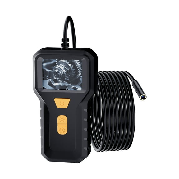 Industrial Borescope, 1080P HD Resolution, IP67 Waterproof, 8 LED Lights, 2600mA Battery, 5M Cable, TYPE-C Charging