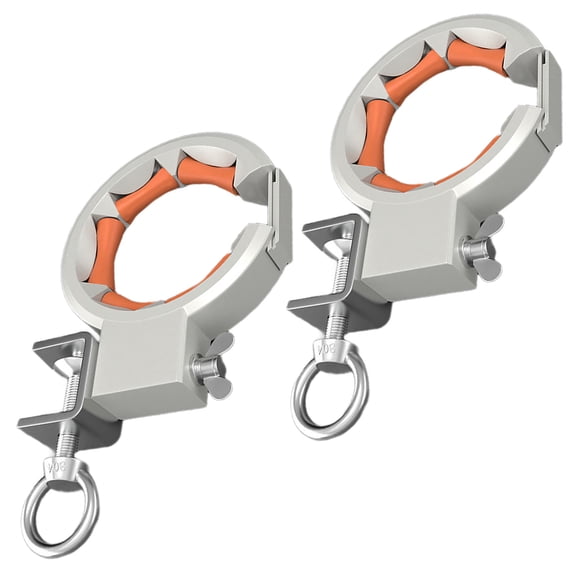 Industrial Bridge Cable Guide Tool 65mm Wide Smooth Roller 330 Degree Adjustable Clamp For Construction Wiring