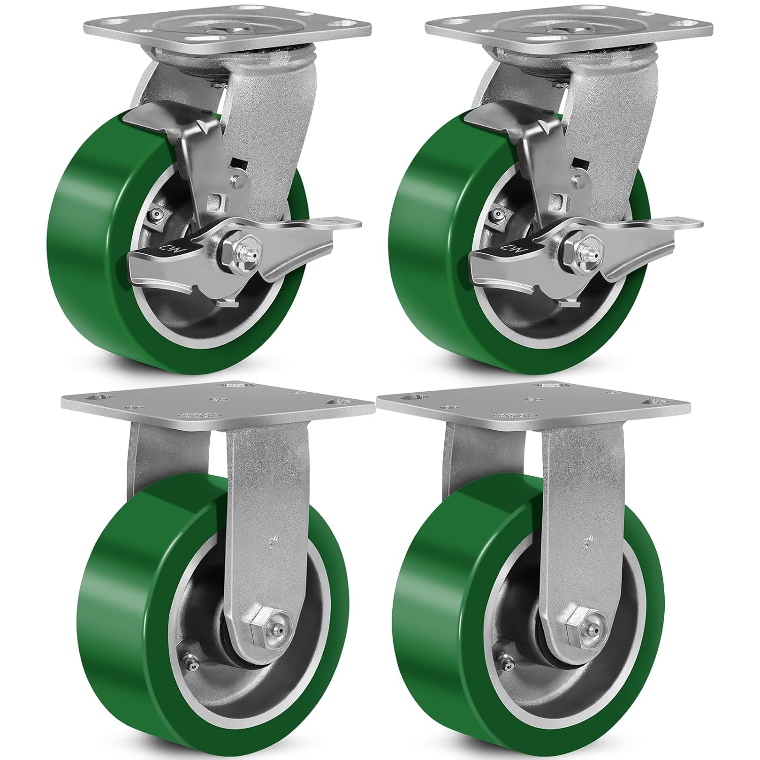 Industrial Casters Heavy Duty Casters,Polyurethane on Aluminum Casters