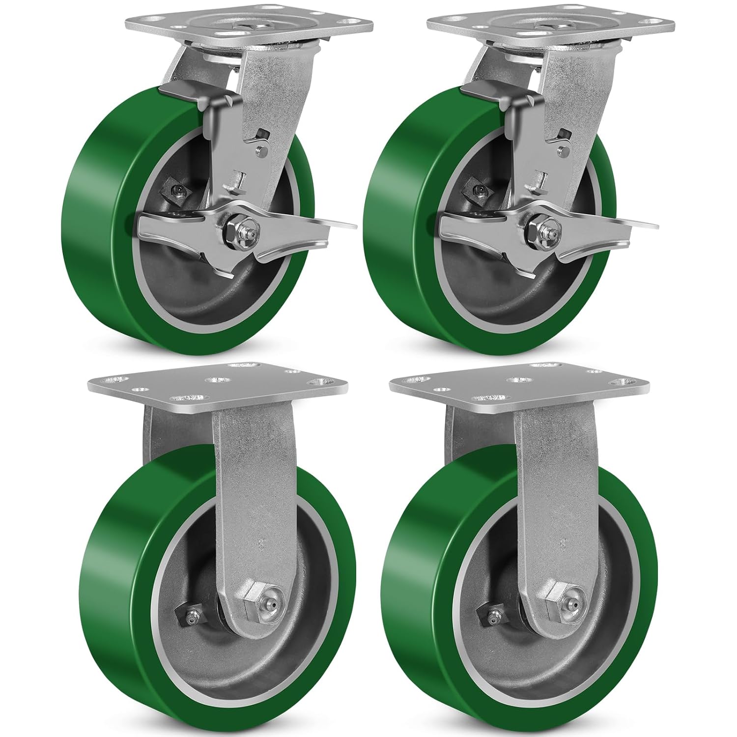 Industrial Casters Heavy Duty Casters,Polyurethane on Aluminum Casters