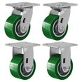 Industrial Casters Heavy Duty Casters,Polyurethane on Aluminum Casters