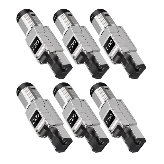Industrial Cat7 Ethernet Connector With Metal Housing and Shielding Protections Cat7 Plugs