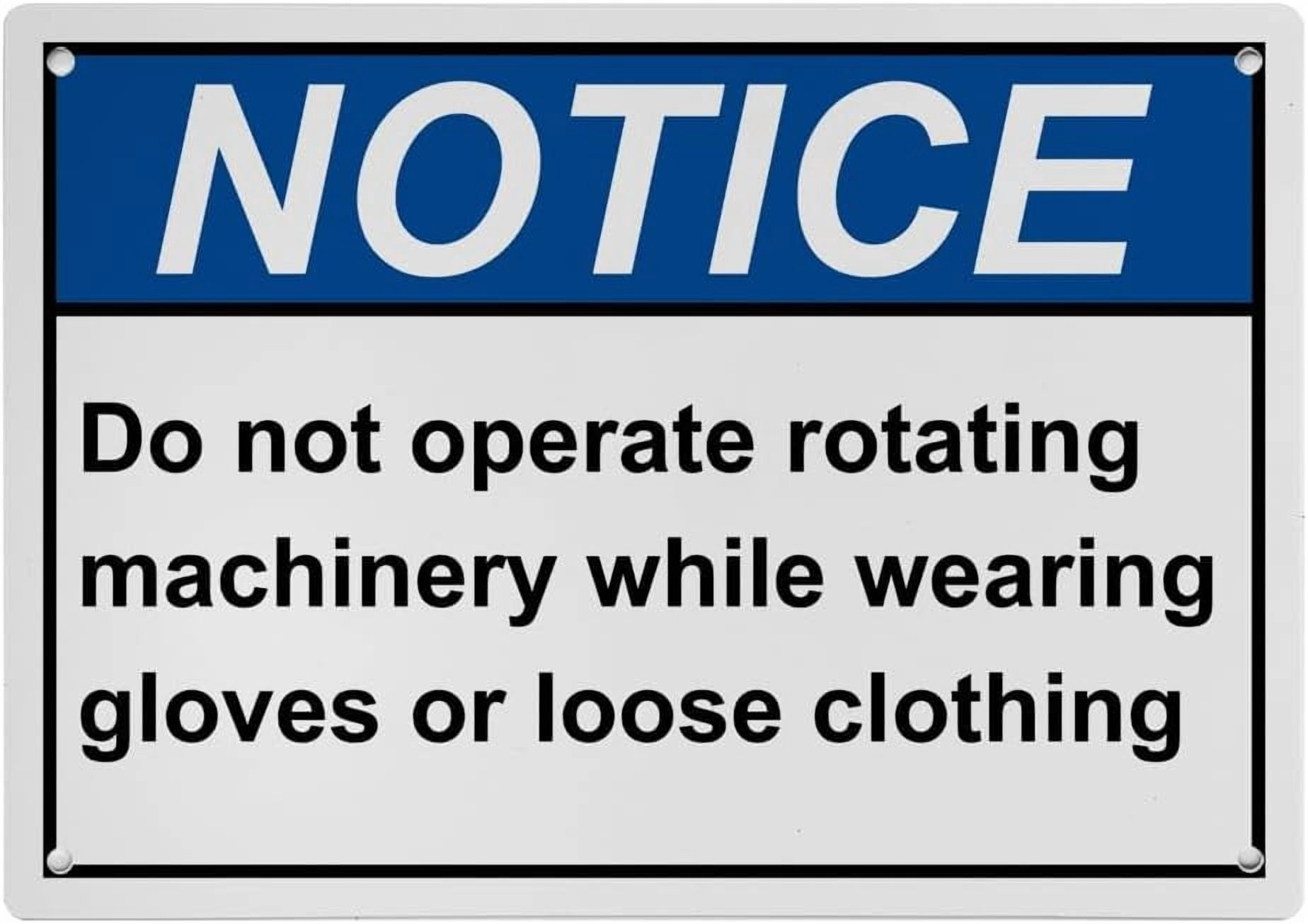 Do Not Pull String Sign Industrial Caution Sign Machine Safety Sign (Do not operate rotating ...