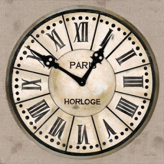 Industrial Chic Clock Canvas Art - Arnie Fisk (24 x 24)