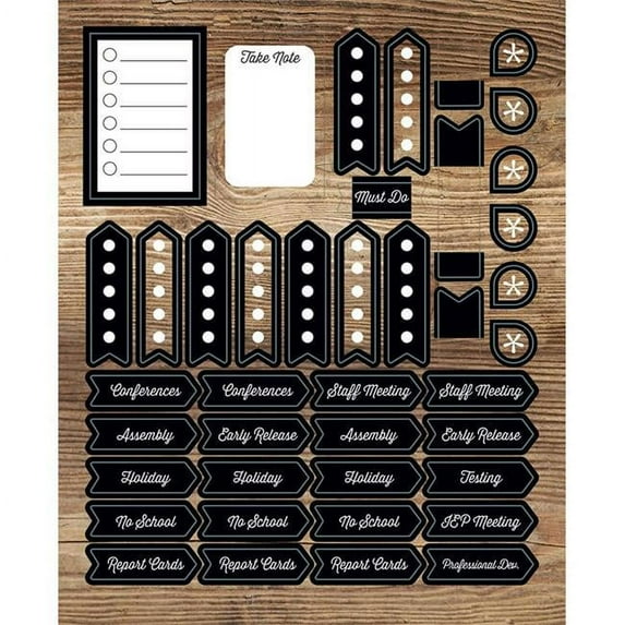 Industrial Chic Planner Accents Sticker Pack - Multi Color