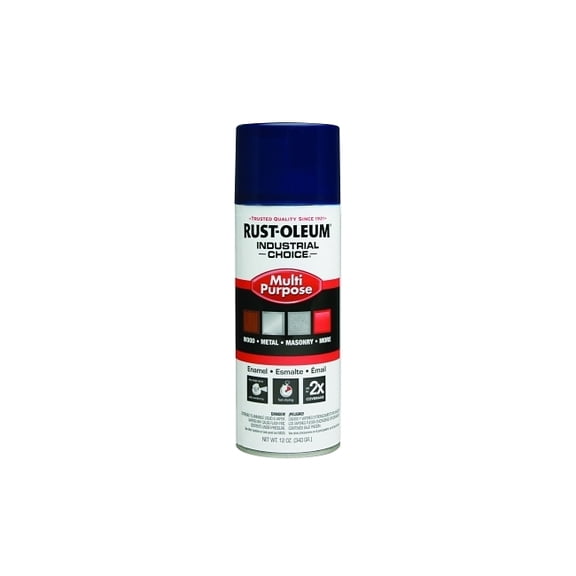 Industrial Choice 1600 System Enamel Aerosols, 12 oz, Regal Blue, High-Gloss Pack of 6