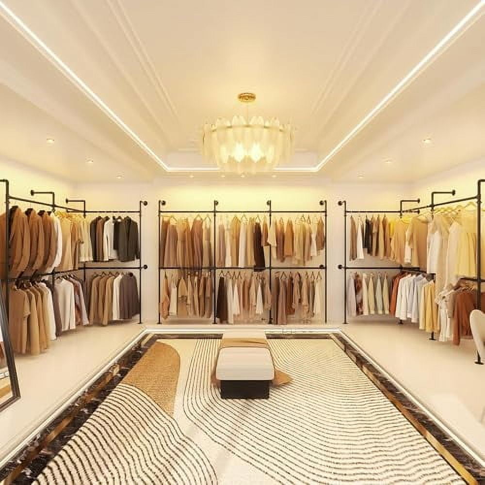Industrial Clothing Racks Garment Racks ,Wall Mounted Closet Rods ...