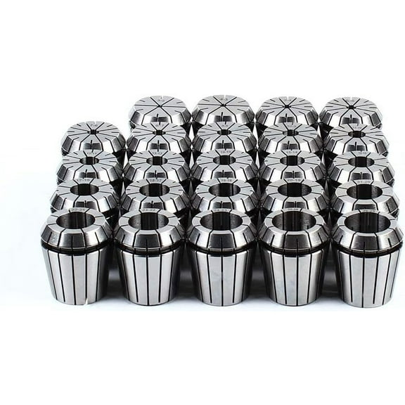 Industrial Collet Chucks,ER40 Spring Collet Set for CNC Engraving Machine and Milling Lathe Tool Workholding Engraving Collets (24Pcs,3-26mm)