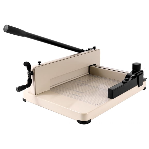 Industrial Commercial 12" Paper Cutter, HSS Blade with Clear Grids, Heavy Duty Guillotine Trimmer for 400 Sheets, Paper Cutter for Office Business and Home