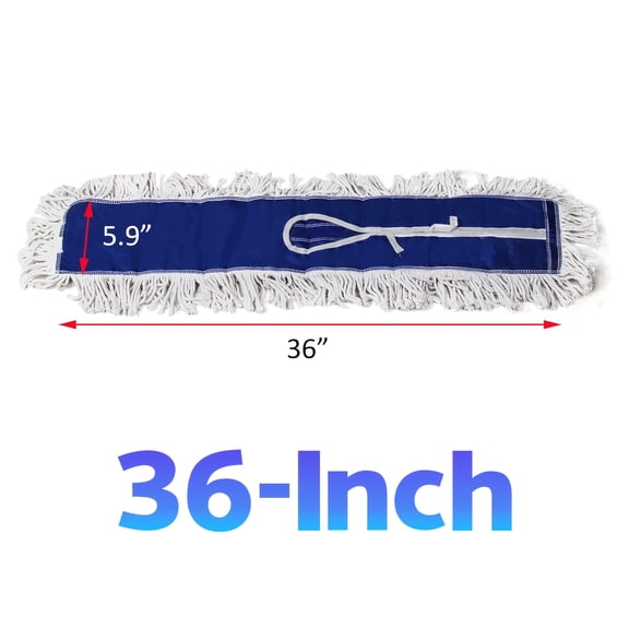 Industrial Commercial Maxi Dust Mop Kit – Adjustable Handle & Washable Head, Heavy-Duty Large Coverage for Hardwood/Tile Floors, Ideal for Offices Warehouses Schools Hospitals