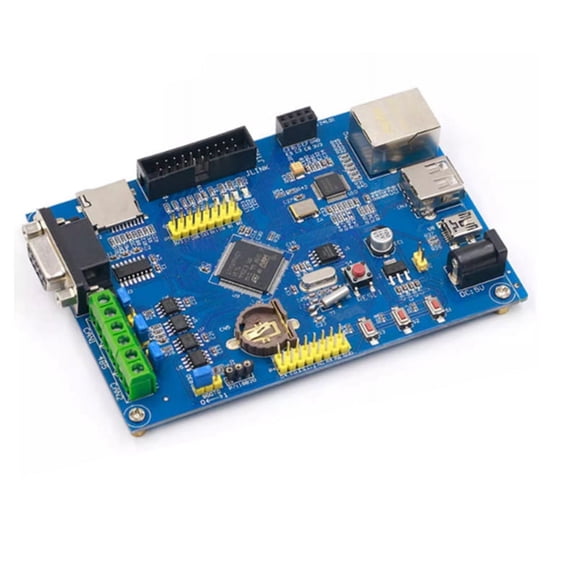 Industrial Control STM32F407VET6 Development Board RS485 Dual CAN Ethernet Networking STM32,1 * Development Board 1 * Cable,Blue