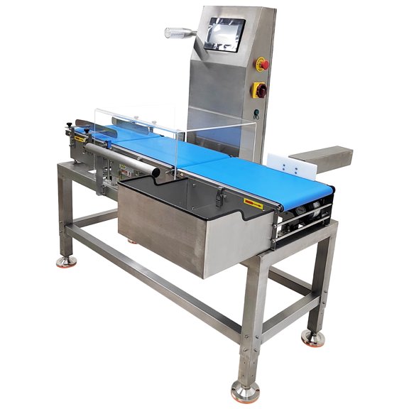 Industrial Conveyor Dynamic Checkweigher 0-4.41Lbs 110V Auto Pusher Reject Production Line Weight Check Scale