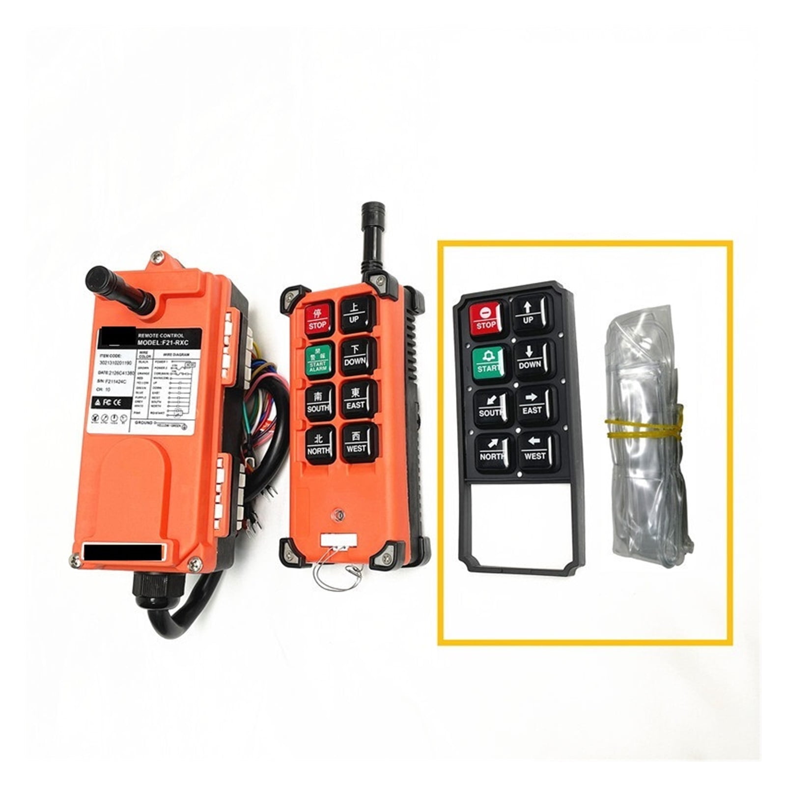 Industrial Crane Wireless Radio Remote Control F21-E1B for Truck Hoist ...