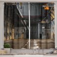 thumbnail image 1 of Industrial Curtains 2 Panels Set, Dark Industrial Interior of an Old Building Place of Manufacturing Hangar Print, Window Drapes for Living Room Bedroom, 55W X 39L Inches, Multicolor, by Ambesonne, 1 of 3