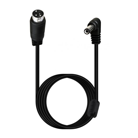 Industrial DIN 3Pin To DC5.5X2.1Mm Right Angles Power Cord For Multiple Devices Security Monitoring Devices Space Saving