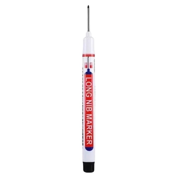 Industrial Deep Hole Marker, 20mm Reach Metal Marking Pen with 20x1.5mm Nib Size (3ml) | Long Lasting Paint Pen for Mechanics, Fabrication, Welding & Workshop Identification