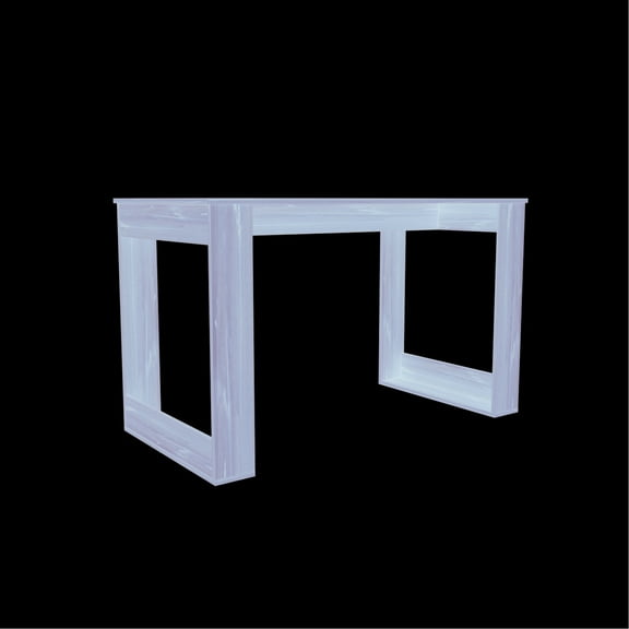 Industrial Desk With File Folder Rack, Oak Color, 47.2"w X 23.6"d 28.7"h Folding Feature,