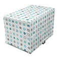thumbnail image 1 of Industrial Dog Crate Cover, Repetitive Pattern with Gear Wheels on Plain Backdrop, Easy to Use Pet Kennel Cover Small Dogs Puppies Kittens, 7 Sizes, Sky Blue Seafoam, by Ambesonne, 1 of 6