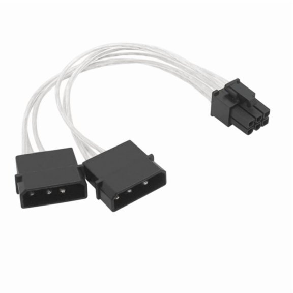 Industrial Double 4Pin to 6 PIN GPU Power Cord Adapter Connectors for Desktop