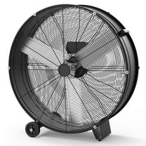Industrial Drum Fan,30 Inch Heavy-Duty Industrial Fan,Drum Fan,330W High Velocity Floor Fan,3 Speed Fan with Casters Handle,Powerful Motor Air Circulator for Warehouse,Factory,Garage,Patio,Basement