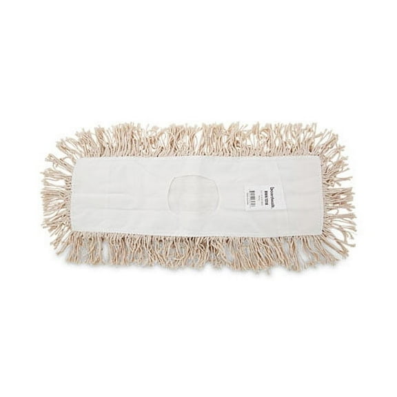Industrial Dust Mop Head, Hygrade Cotton, 18w X 5d, White | Bundle of 2 Each