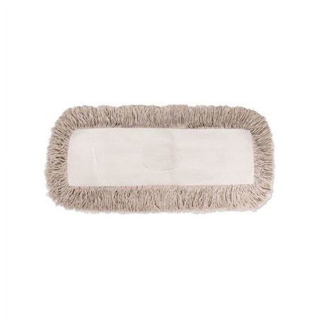 Industrial Dust Mop Head Hygrade Cotton, 18w x 5d, White