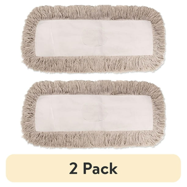 Industrial Dust Mop Head, Hygrade Cotton, 24w x 5d, White Industrial Dust Mop Head, Hygrade Cotton, 24w x 5d, White