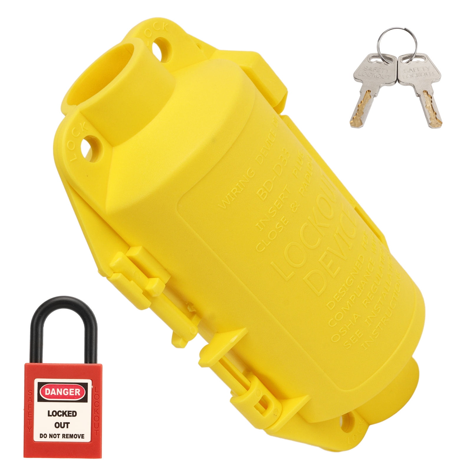 Industrial Electrical Plug Lockout Device Set Universal Electrical Plug