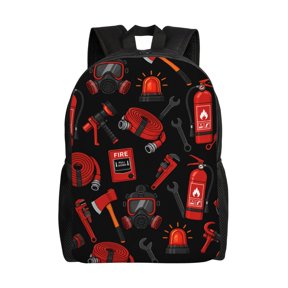 Industrial Emergency Response Tool Graphic Laptop Backpack, Padded 15.6 Inch Computer Compartment, Casual Travel Work Daypack