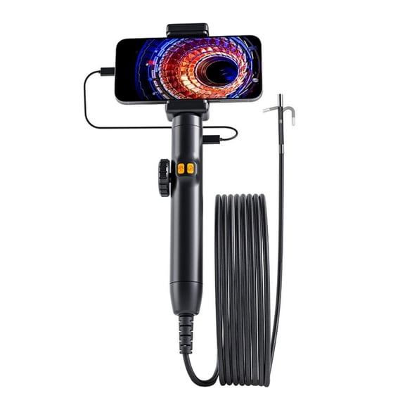 Industrial Endoscope Inspection Camera 6mm/8mm Lens Borescope Camera with Adjustable Light Flexible Endoscope Camera