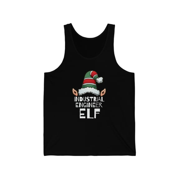 Industrial Engineer Elf Unisex Tank Top, XS-2XL Christmas Engineering Elves