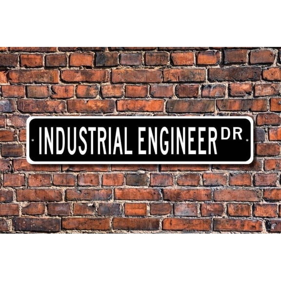 Industrial Engineer Industrial Engineer Gift Industrial Engineer sign engineer engineer gift Metal Aluminum Sign - Size: 16 x 4 Inches