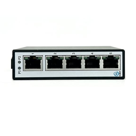 Industrial Ethernet Switch 5-Port 10/100Mbps DIN Rail Unmanaged 1248V DC IP40