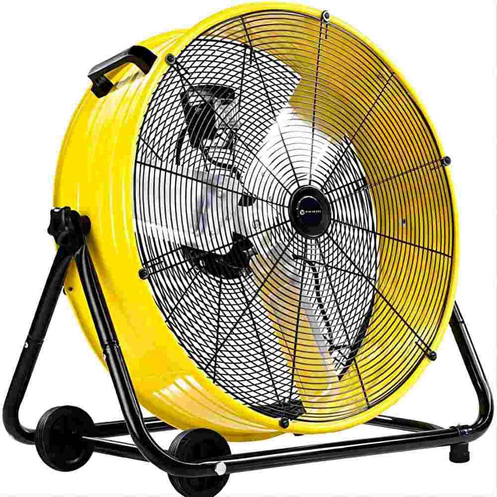 Industrial Fan 24 Inch Heavy Duty Drum 3 Speed 8100 CFM Air Circulation