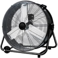 thumbnail image 1 of Industrial Fan 24 Inch Heavy Duty Drum 3 Speed 8100 CFM Air Circulation High Velocity Fan For Warehouse, Workshop, Factory, Commercial, Residential and Greenhouse Black, 1 of 9