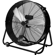 Industrial Fan 30 Inch Heavy Duty Drum 3 Speed 11000 CFM Air Circulation High Velocity Fan For Warehouse, Workshop, Factory, Commercial, Residential and Greenhouse Black