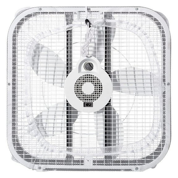 Industrial Fan Cover Mesh Protector for 20 Inch Square Window Box Fans white