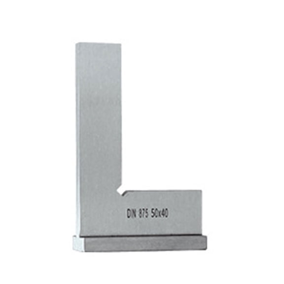 Industrial Flat Mouth Right Angles Tool Wide Base Accuracy Aluminum Square Rulers for Technical Drawing & Carpentry