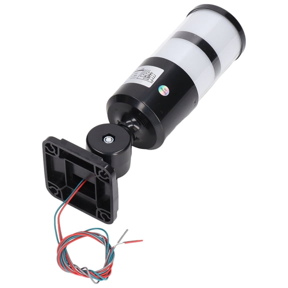 Industrial Foldable LED Signal Tower Stack Light Flashing Warning Column Lamp 2-Layer Red Green Warning Light 12V-24V / 23cm (9.1 in) Column Light for Machine Tools, 1-Pack
