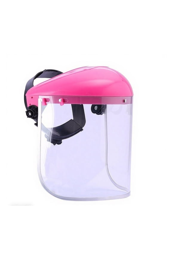 Industrial Full Coverage Safety Mask Anti Splash Designs Light Weight Face Shield Adjustable Head Straps