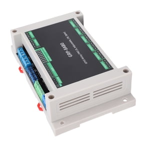 Industrial GPIO Relay Module with Optocoupler Isolation - ABS DIN Rail Enclosure, High/Low  Trigger, 10A NO/5A NC Switching, Overcurrent Protection