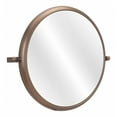 thumbnail image 1 of Industrial Gold Round Mirror, 1 of 9
