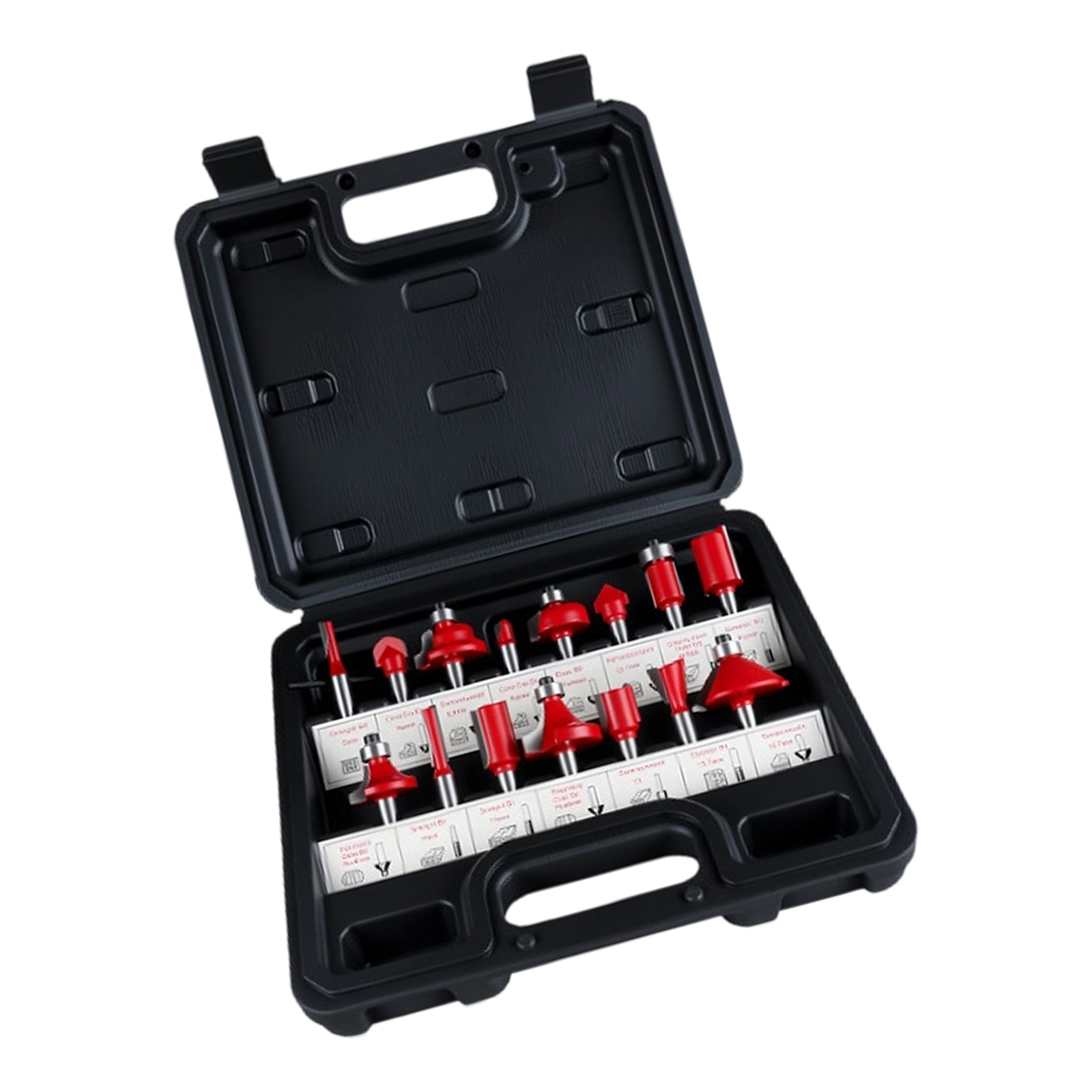 Industrial Grade 1/4Shank Router Bits Set Steel Construction Multiple ...